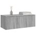Mueble de TV madera contrachapada gris Sonoma 80x34x30