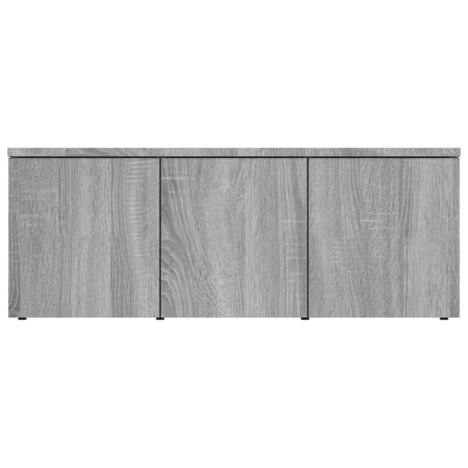Mueble de TV madera contrachapada gris Sonoma 80x34x30