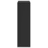 Librería divisor 3 niveles madera ingeniería negro 99x29x99