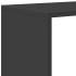 Librería divisor 3 niveles madera ingeniería negro 99x29x99