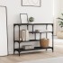 Mesa consola madera de ingeniería negra 100x30x75