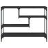 Mesa consola madera de ingeniería negra 100x30x75
