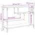 Mesa consola madera de ingeniería negra 100x30x75