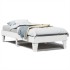 Estructura de cama sin colchón madera maciza blanca 90x190
