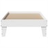Estructura de cama sin colchón madera maciza blanca 90x190