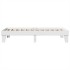 Estructura de cama sin colchón madera maciza blanca 90x190