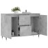 Aparador de madera de ingeniería gris hormigón 104x35x70