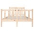 Estructura de cama de madera maciza 140x200