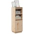 Aparador alto de madera maciza de pino 37x34x110