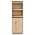 Aparador alto de madera maciza de pino 37x34x110