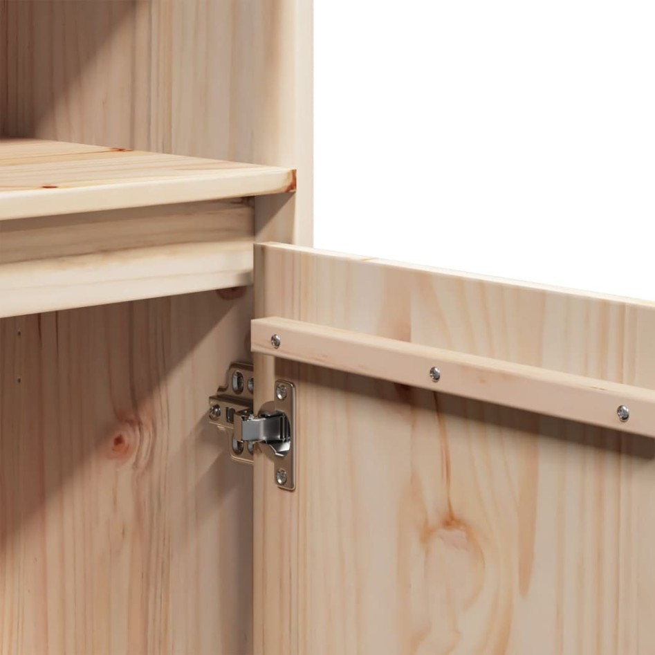 Aparador alto de madera maciza de pino 37x34x110