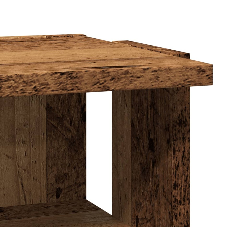 Armario zapatero madera de ingeniería envejecida 28x27x102