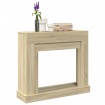 Borde de chimenea madera ingeniería roble Sonoma 100x30x87,5 cm
