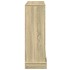 Borde de chimenea madera ingeniería roble Sonoma 100x30x87,5
