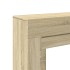 Borde de chimenea madera ingeniería roble Sonoma 100x30x87,5