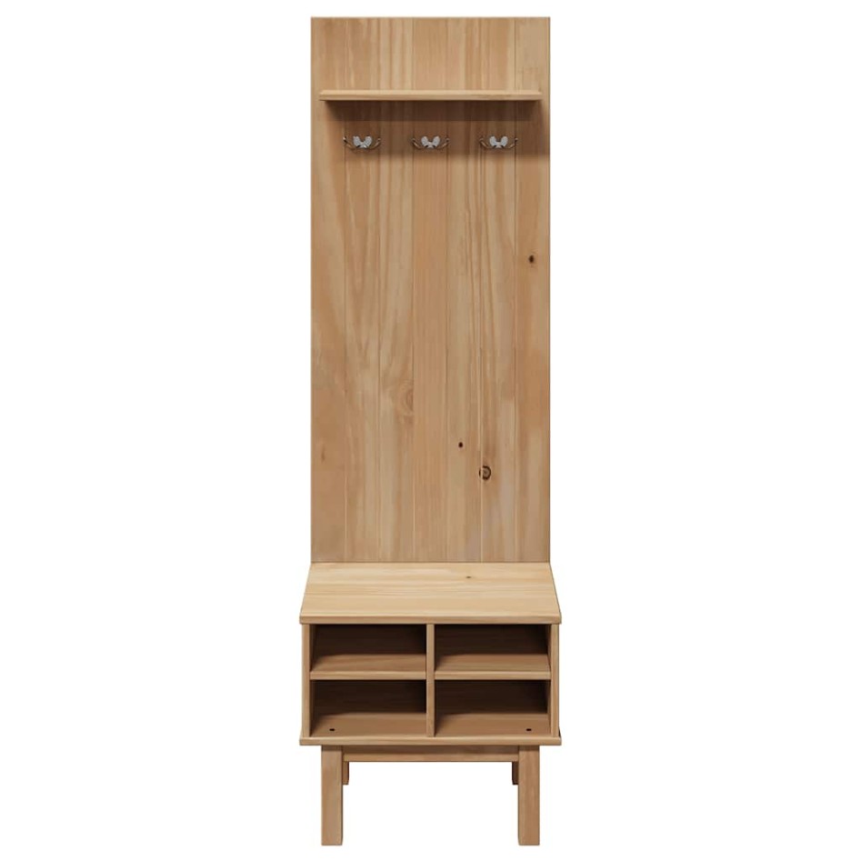 Mueble de recibidor OTTA madera maciza de pino 50x40x160