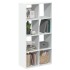 Librería divisora madera ingeniería blanco 69,5x29x137,5