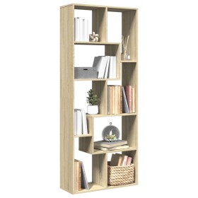 Librería divisora madera ingeniería roble Sonoma 67x25x161,5