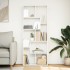 Librería divisora madera ingeniería blanca 67x25x161,5