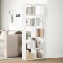 Librería divisora madera ingeniería blanca 67x25x161,5