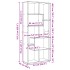Librería divisora madera ingeniería blanca 67x25x161,5