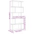 Librería divisora 5 niveles madera ingeniería negra