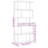 Librería divisora 5 niveles madera gris hormigón 70x24x161