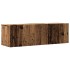 Mueble de TV de pared madera ingeniería envejecida 100x30x30