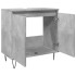 Armario de baño madera de ingeniería gris hormigón 58x33x60