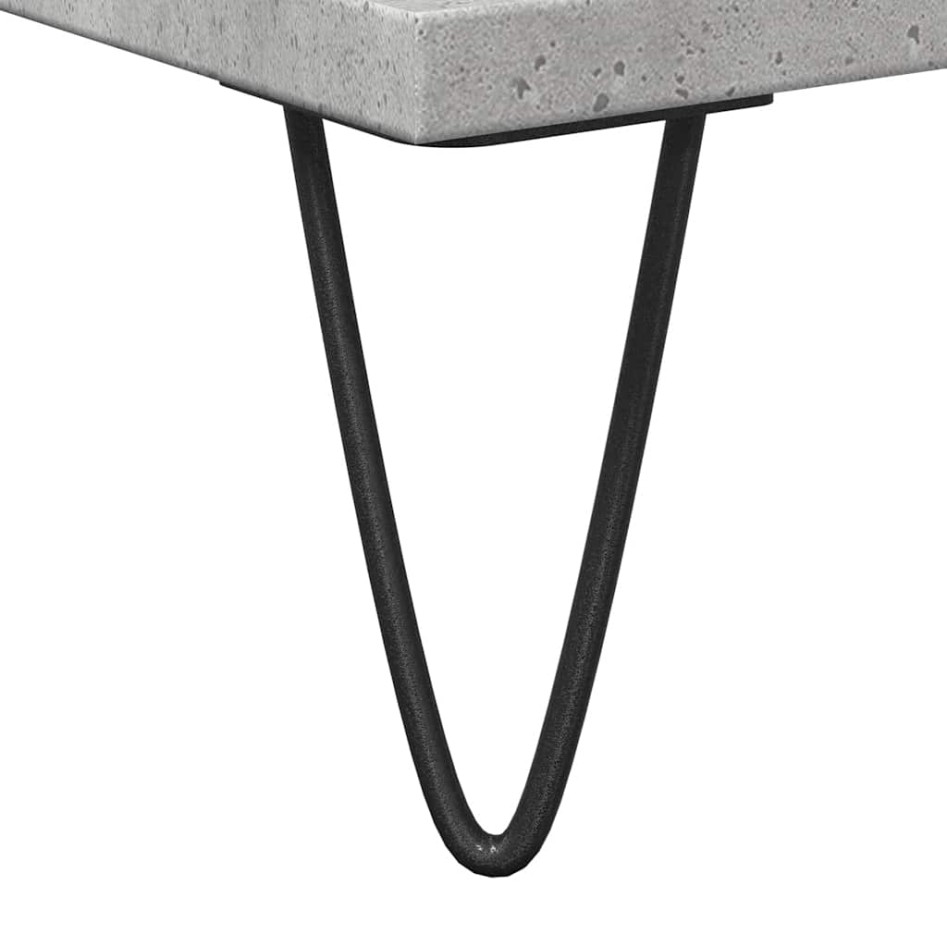 Armario de baño madera de ingeniería gris hormigón 58x33x60