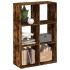Librería divisora madera roble ahumado 69,5x29x103,5