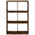 Librería divisora madera roble ahumado 69,5x29x103,5