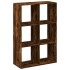 Librería divisora madera roble ahumado 69,5x29x103,5