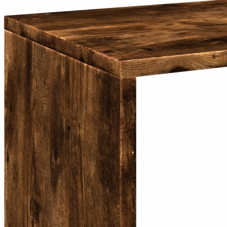 Librería divisora madera roble ahumado 69,5x29x103,5