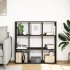 Librería divisora madera de ingeniería negra 102x29x103,5