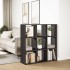 Librería divisora madera de ingeniería negra 102x29x103,5