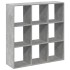 Librería divisora madera gris hormigón 102x29x103,5