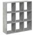 Librería divisora madera gris hormigón 102x29x103,5