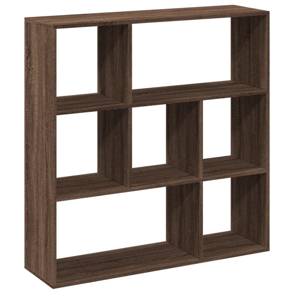 Librería divisora madera marrón roble 102x29x103,5