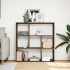 Librería divisora madera marrón roble 102x29x103,5