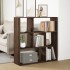 Librería divisora madera marrón roble 102x29x103,5