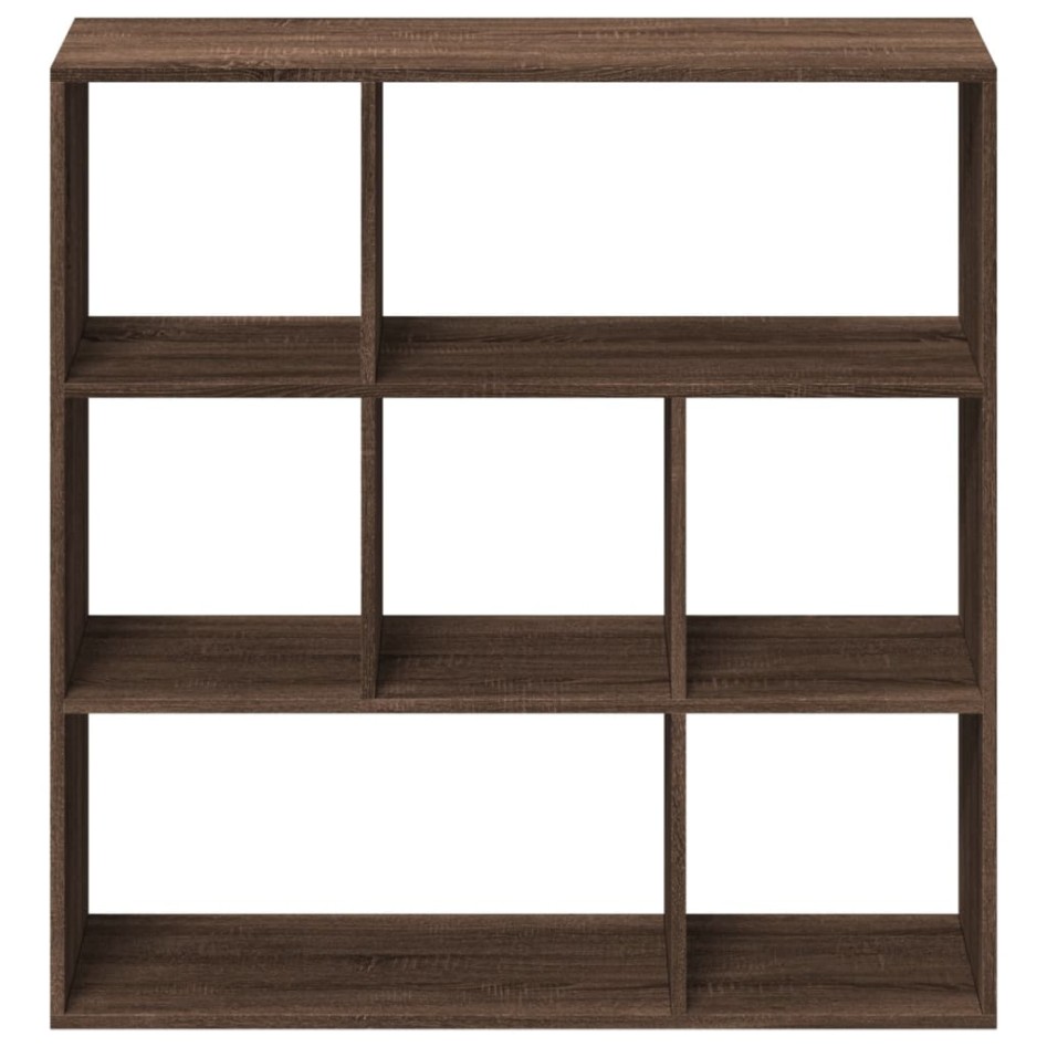 Librería divisora madera marrón roble 102x29x103,5