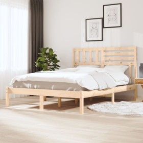 Estructura de cama madera maciza de pino 120x190