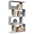 Librería divisora 4 niveles madera gris hormigón 70x24x129