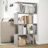 Librería divisora 4 niveles madera gris hormigón 70x24x129