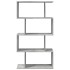 Librería divisora 4 niveles madera gris hormigón 70x24x129