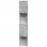 Librería divisora 4 niveles madera gris hormigón 70x24x129