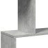 Librería divisora 4 niveles madera gris hormigón 70x24x129