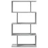 Librería divisora 4 niveles madera gris Sonoma 70x24x129