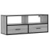 Mueble de TV madera y metal roble ahumado 100x31x39,5